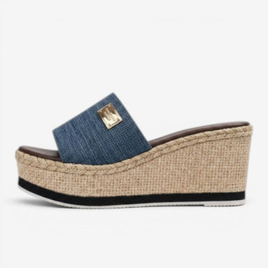 Dames sandaler med kilehæl og slip-on design – Norivelle
