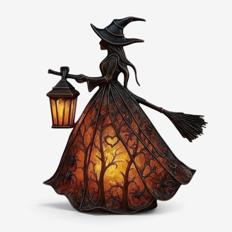 LED tekvicová lampa na Halloween s batériovým osvetlením – Nymora