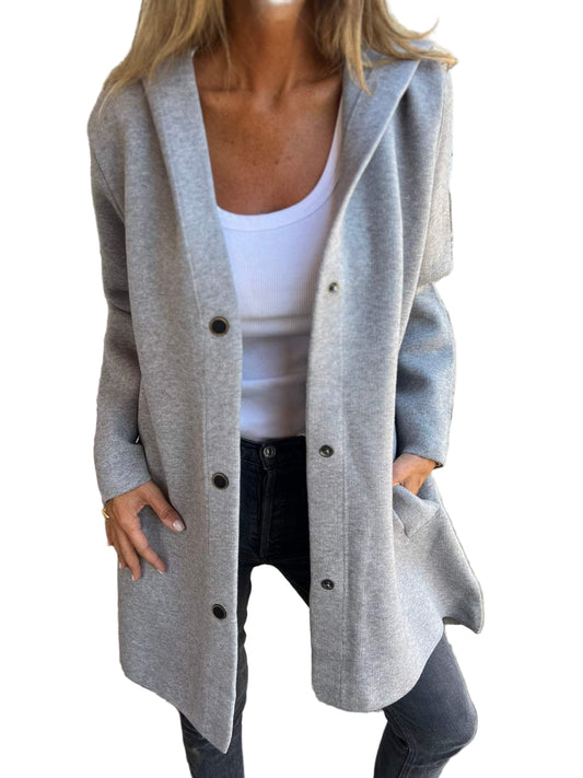 Lynora forårsjakke til kvinder – let jakke med hætte og knapper