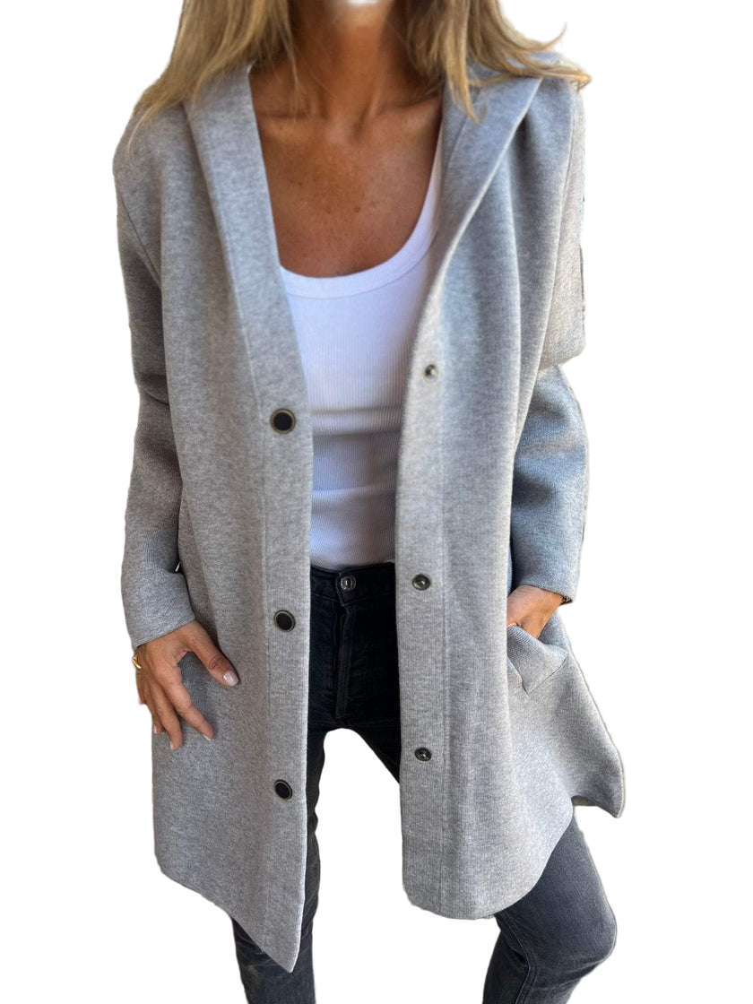 Lynora forårsjakke til kvinder – let jakke med hætte og knapper