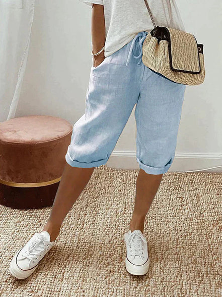 Noriva relaxed shorts – elastisk talje og sidelommer