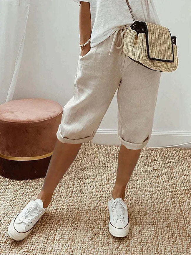 Noriva relaxed shorts – elastisk talje og sidelommer