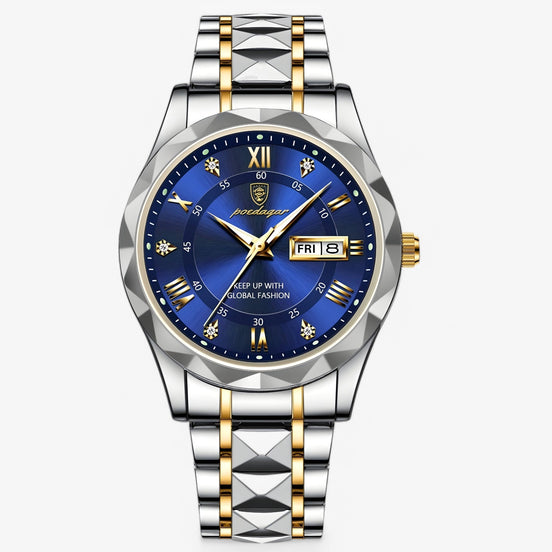 watches : Livio™ - Luxe polshorloges voor mannen in Zilverblauw van Pantino