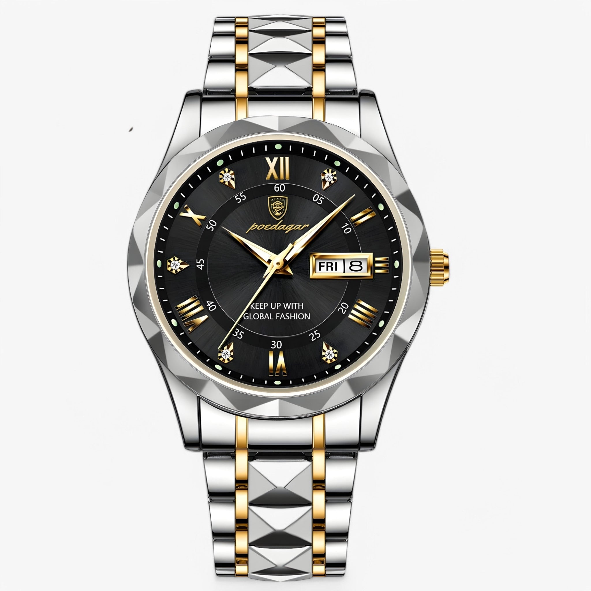 watches : Livio™ - Luxe polshorloges voor mannen in Zilver Zwart van Pantino