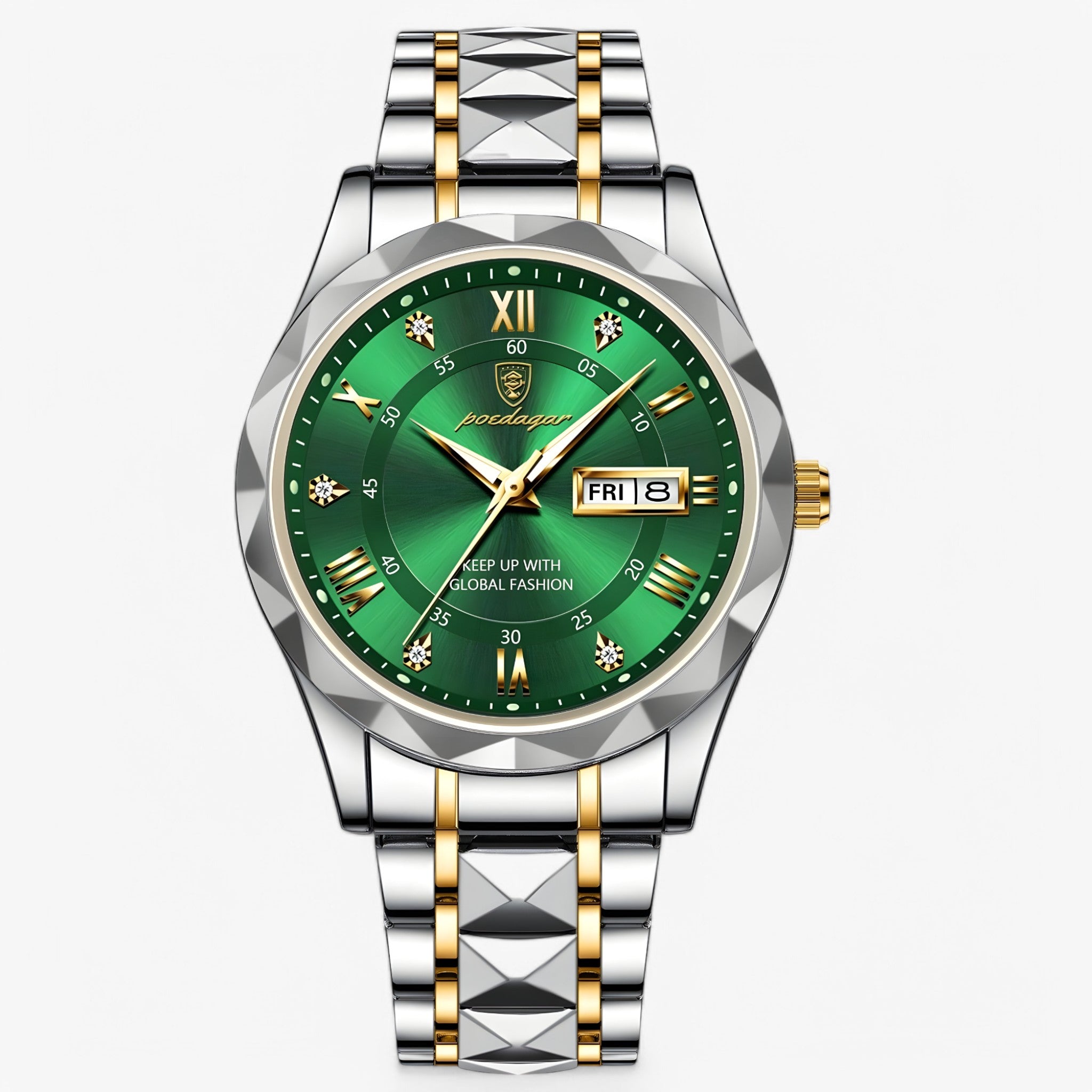 watches : Livio™ - Luxe polshorloges voor mannen in Zilvergroen van Pantino