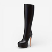 Valeris knee high boots med hæl