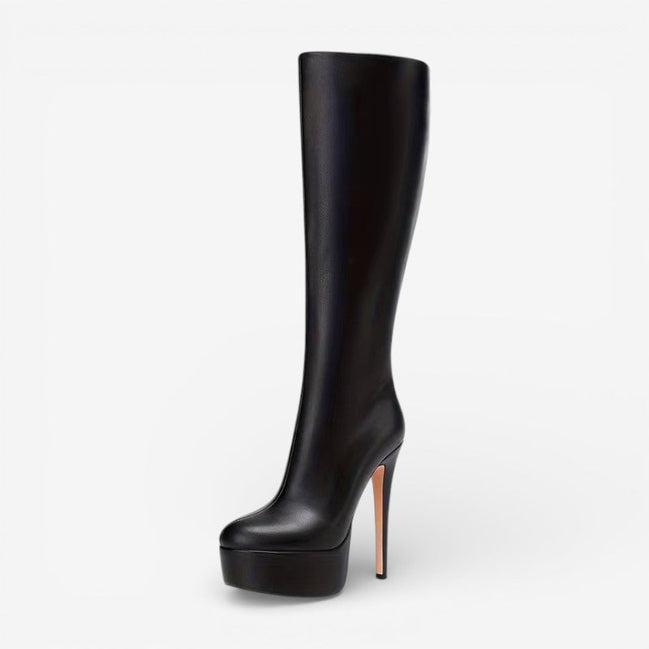 Valeris knee high boots med hæl