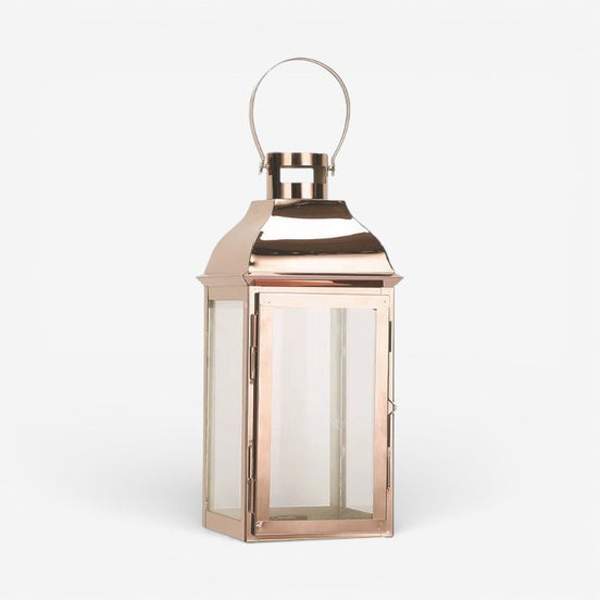 Lumera lysestage i metal – lygte med håndtag til bord eller hylde