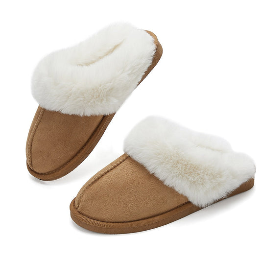 Klassiske varme hjemmesko i blødt materiale