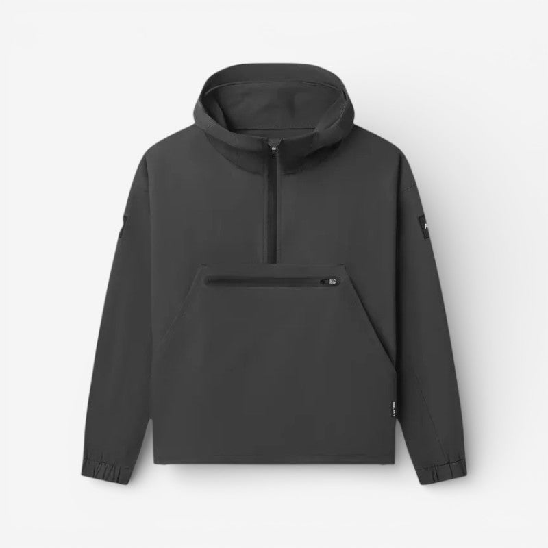 Neravio hooded jacket med halv lynlås