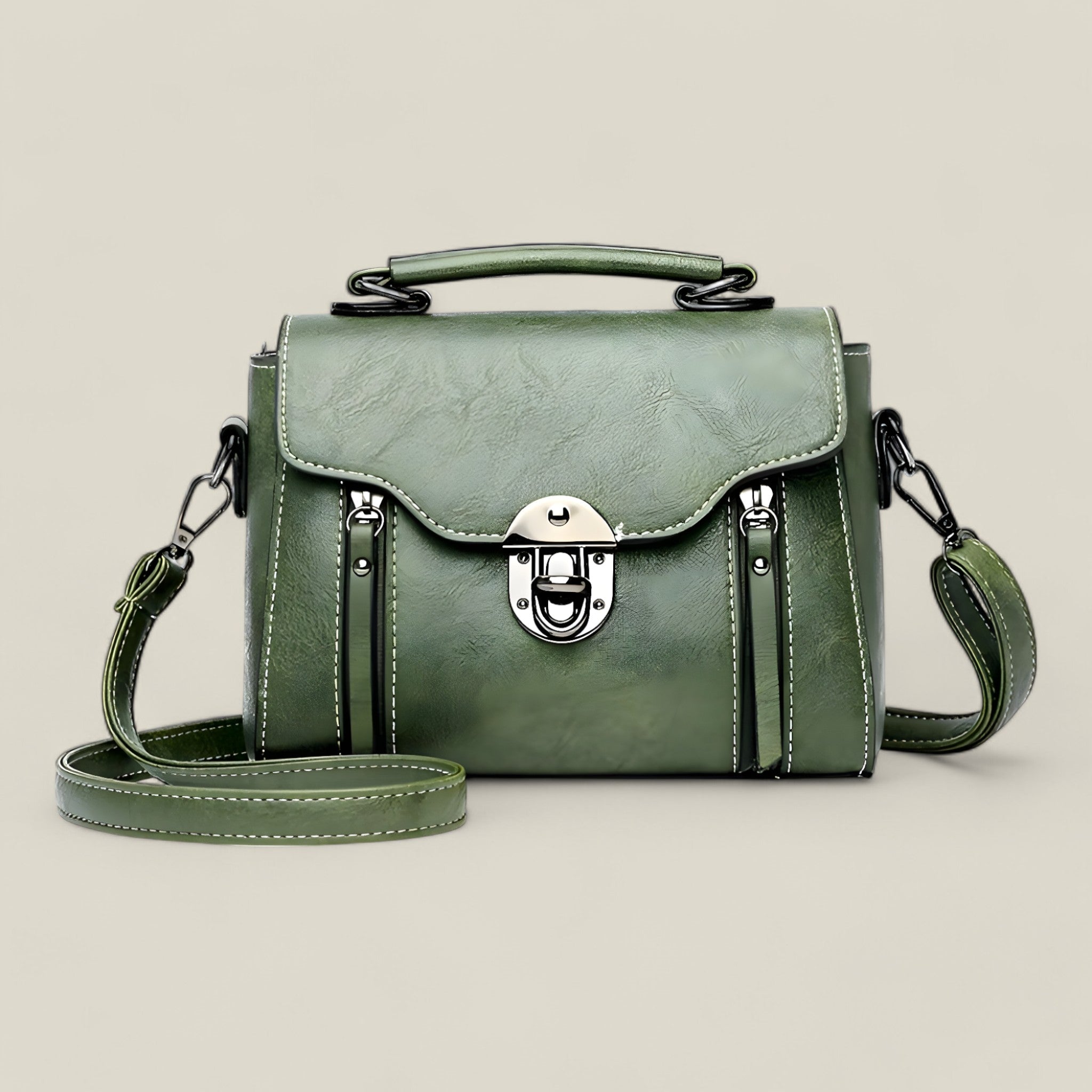 Elmira taske dame – skuldertaske med klaplukning og crossbody rem