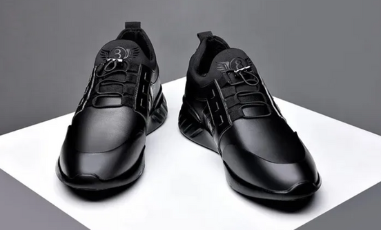 Kožené topánky pre mužov – Regular Fit