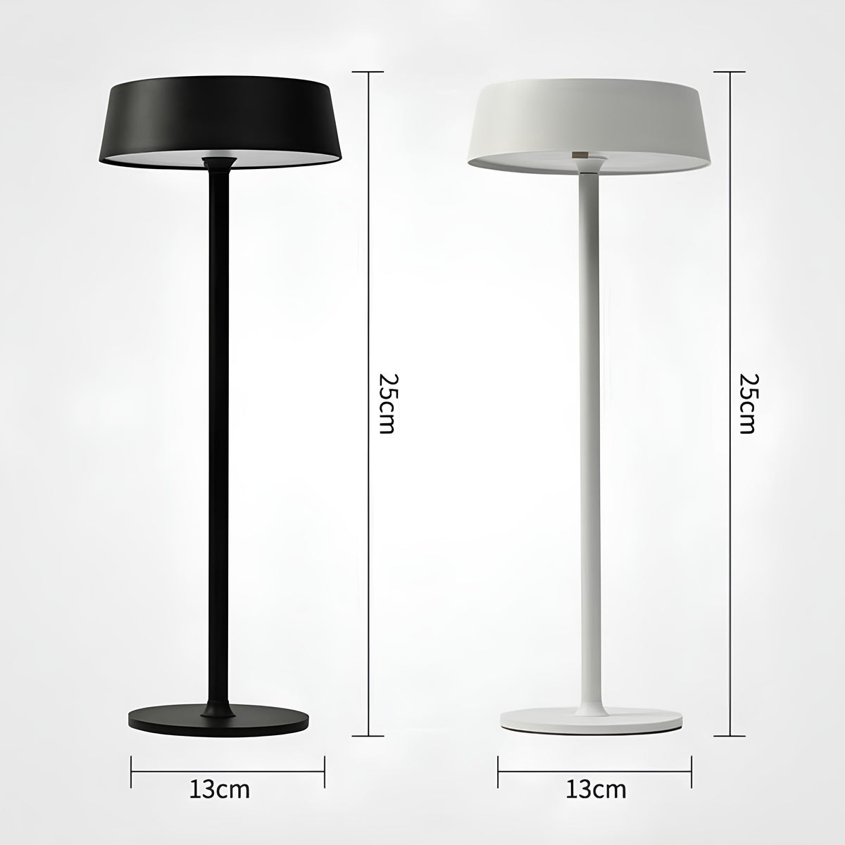 Nabíjateľná stolová lampa s 3 režimami svietenia – Luminora