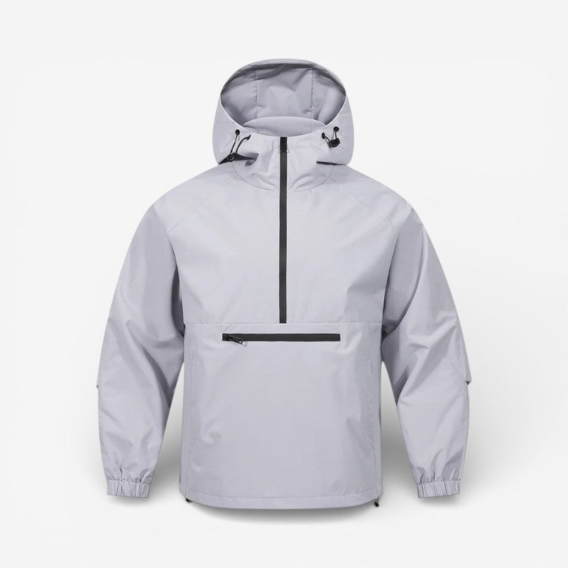 Neravio hooded jacket med halv lynlås