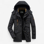 Bryan – Parka jas met lange mouwen, capuchon en meerdere ritszakken Velani