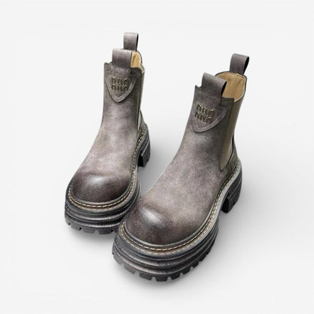 Solmera ankle boots med rund tå