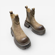 Solmera ankle boots med rund tå