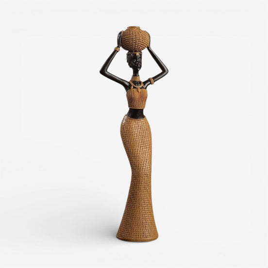 Femora kvindefigur i resin – dekorativ skulptur til bord eller hylde