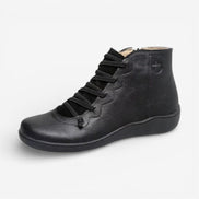Selvani ankle boots med snøredetaljer og lynlås