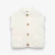Cavina sleeveless vest med knapper og lommer