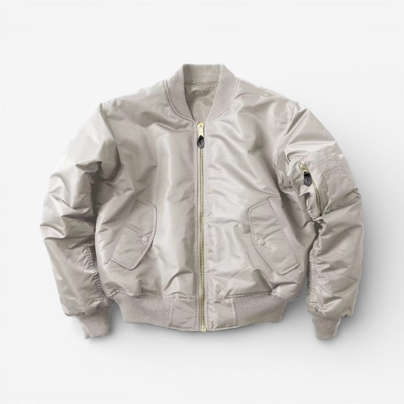 Virello zip jacket med ribkanter