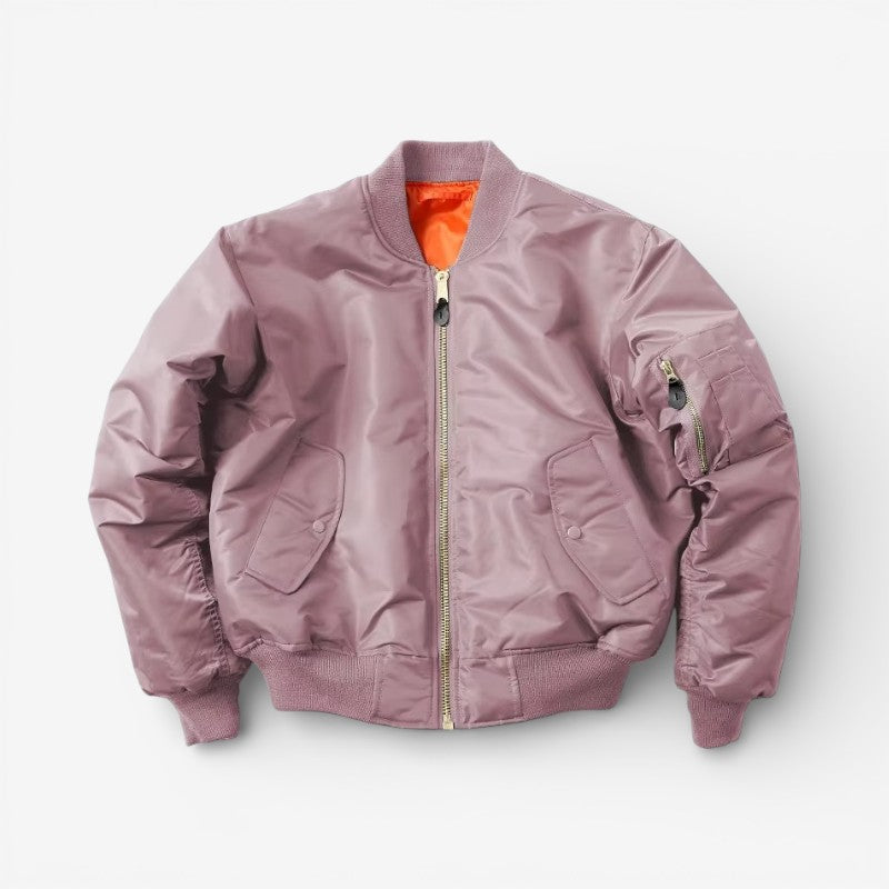 Virello zip jacket med ribkanter