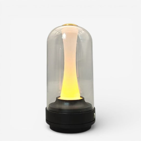 Solvira genopladelig LED bordlampe i ABS – bordlampe med batteridrift