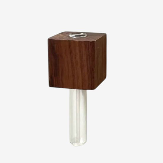 Tubera magnetisk reagensglasvase – vase til metaloverflader i trælook