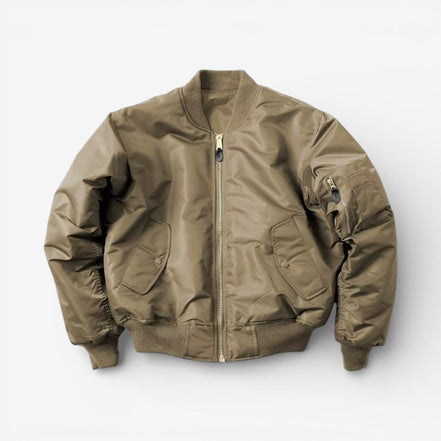 Virello zip jacket med ribkanter