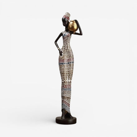 Femora kvindefigur i resin – dekorativ skulptur til bord eller hylde