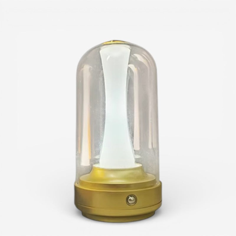 Solvira genopladelig LED bordlampe i ABS – bordlampe med batteridrift