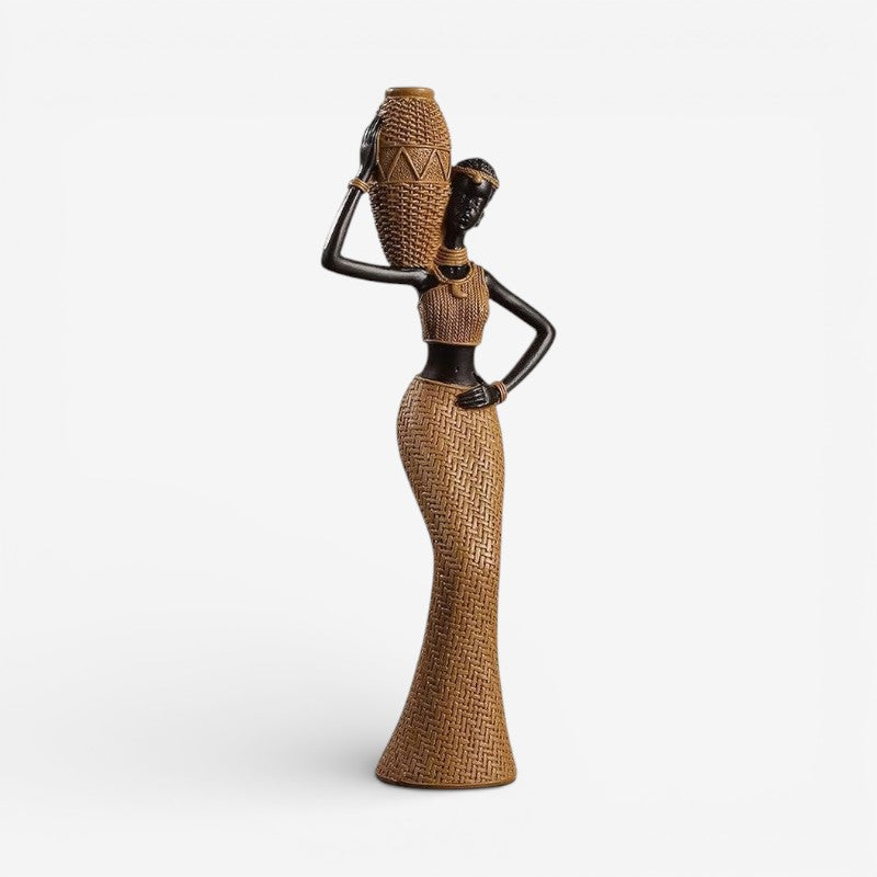 Femora kvindefigur i resin – dekorativ skulptur til bord eller hylde