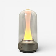 Solvira genopladelig LED bordlampe i ABS – bordlampe med batteridrift