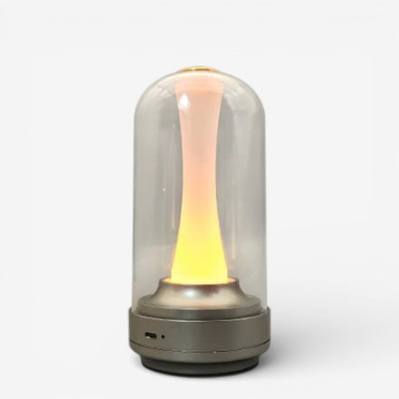 Solvira genopladelig LED bordlampe i ABS – bordlampe med batteridrift