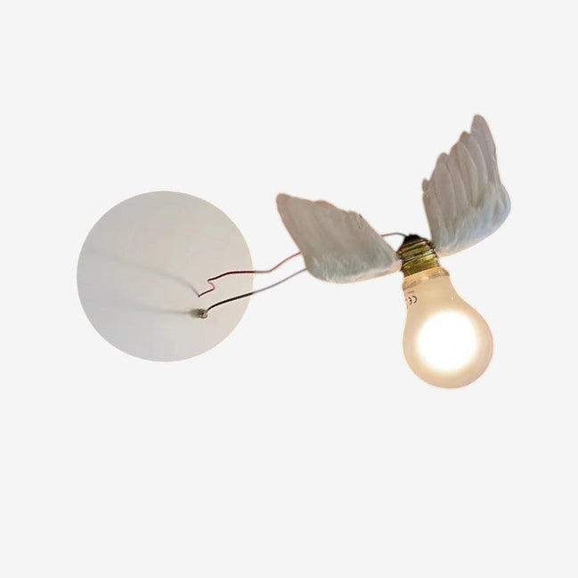 Valmera LED væglampe i kobber – vægmonteret lampe med vingedesign